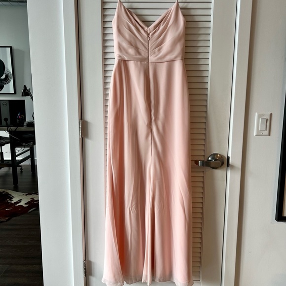 Hayley Paige Bridesmaid Dress - Style 5703, Blush - Picture 4 of 6